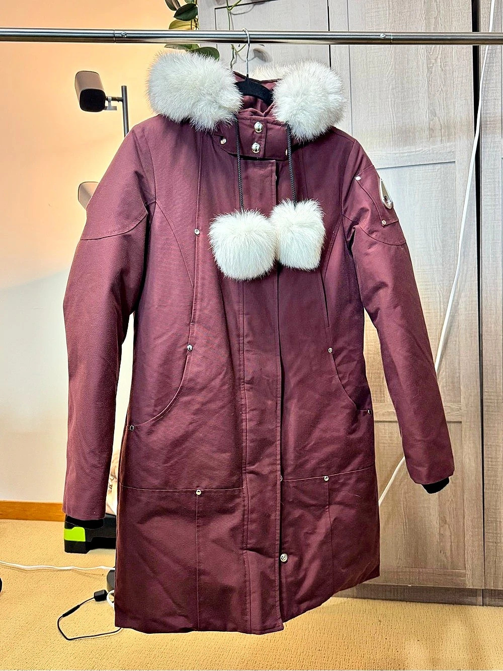 Moose Knuckles Original Stirling Parka Down-Filled Fur-Trimmed Medium